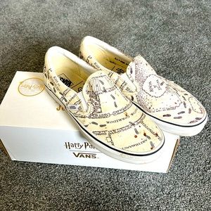 Vans Harry Potter Marauder’s Map Slip On Skater Shoes